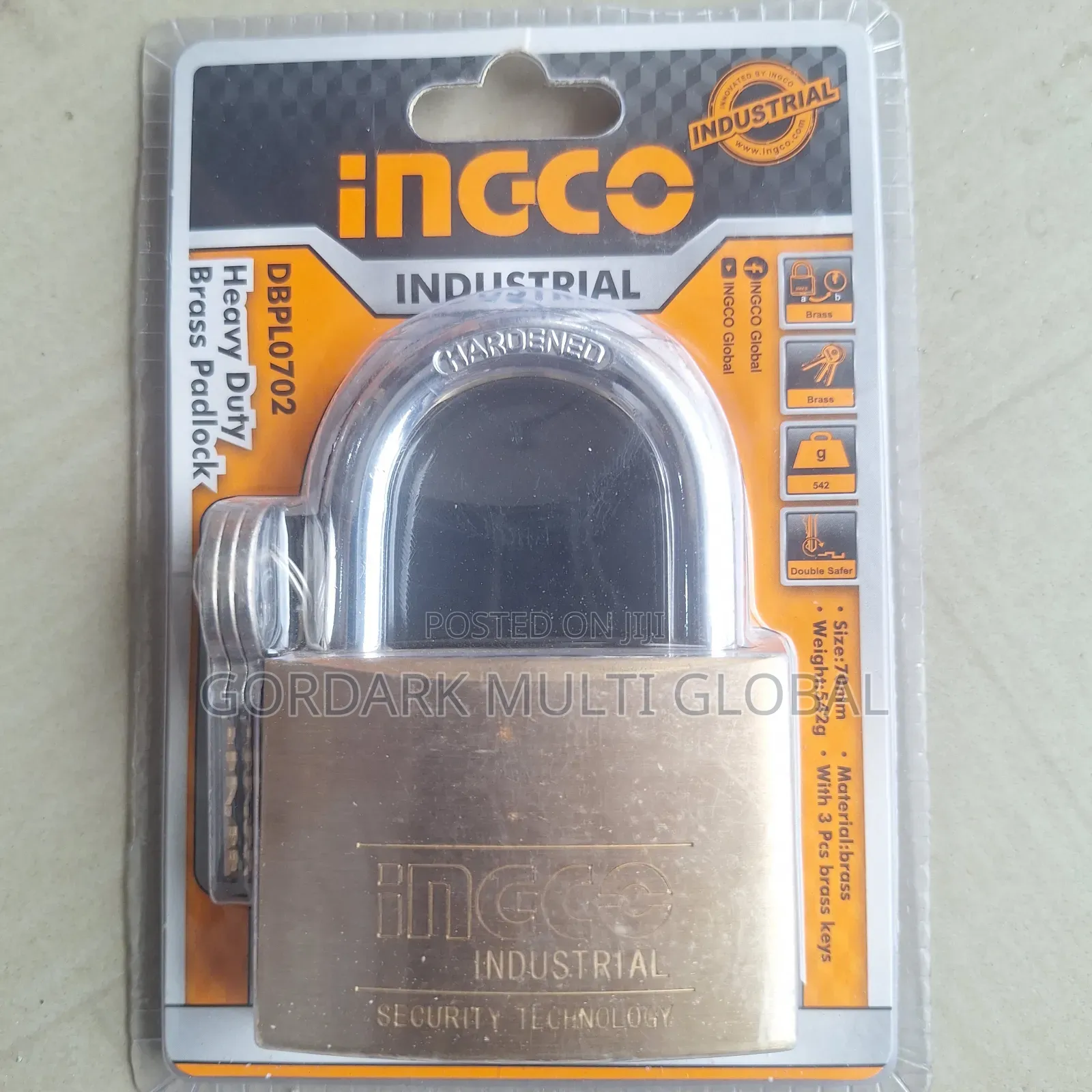 70mm Brass Padlock