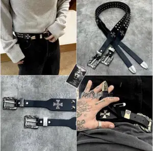 Lil-Baby Inspired Latest Luxury Quality Chrome Belts