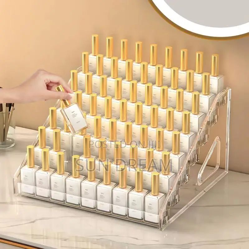 6 Layers Storage Table Organizer Nail Gel Display