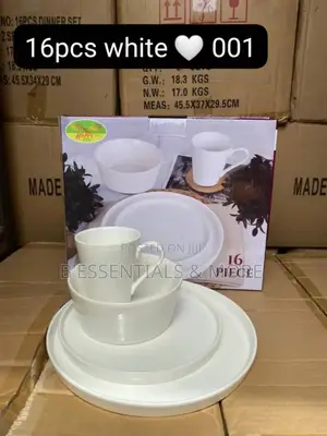 16 Pieces Dinnerware Set ( White)