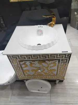 Luxury Design Cabinet Gold and White