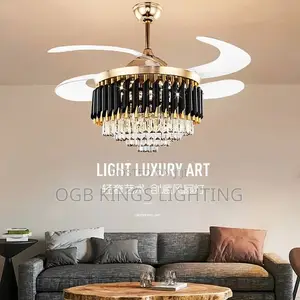 Ceiling Fan New Crystal Large Ceiling Light Fan Luxury