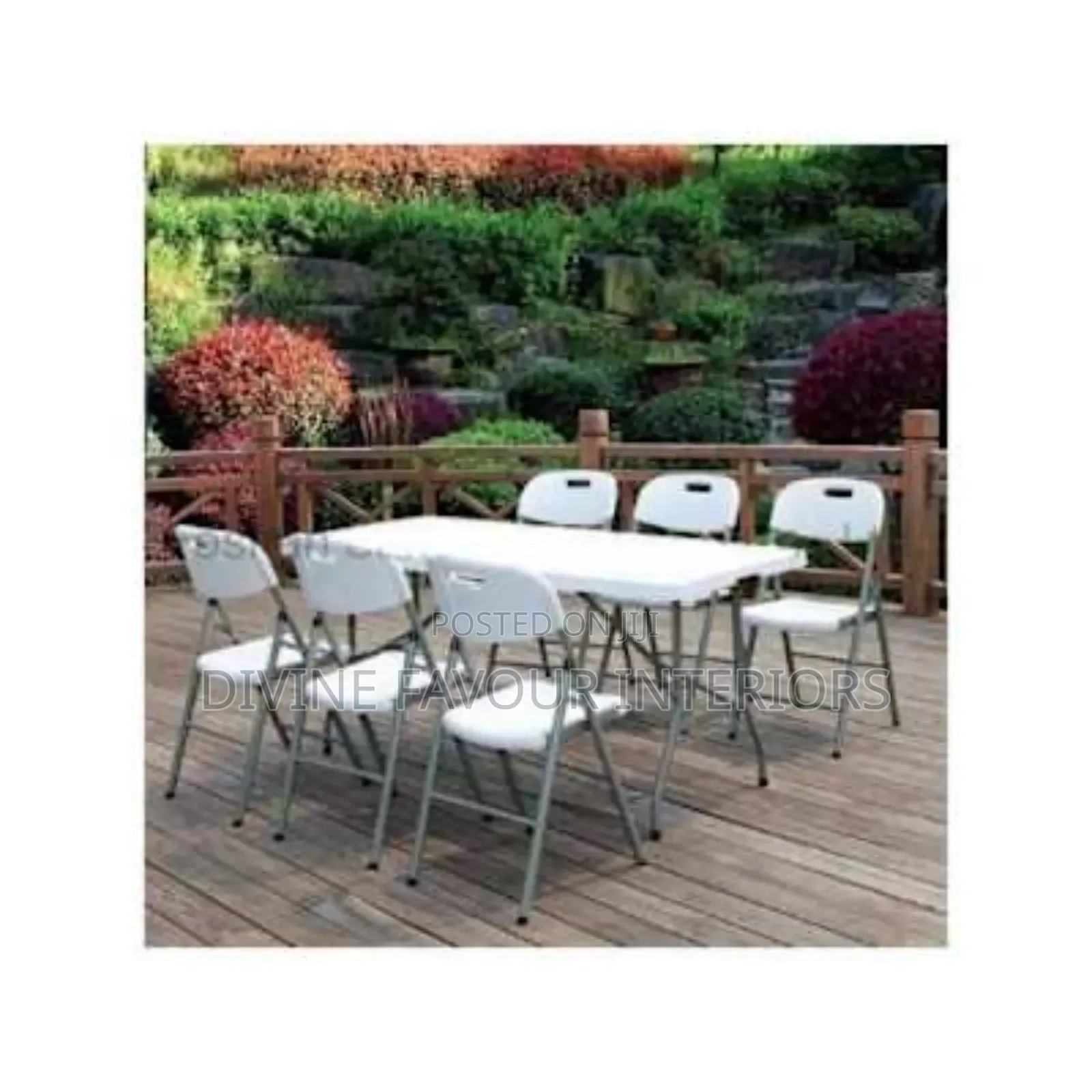 Rectangular 6 Feet Plastic Table With 6