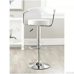 White Round Stool