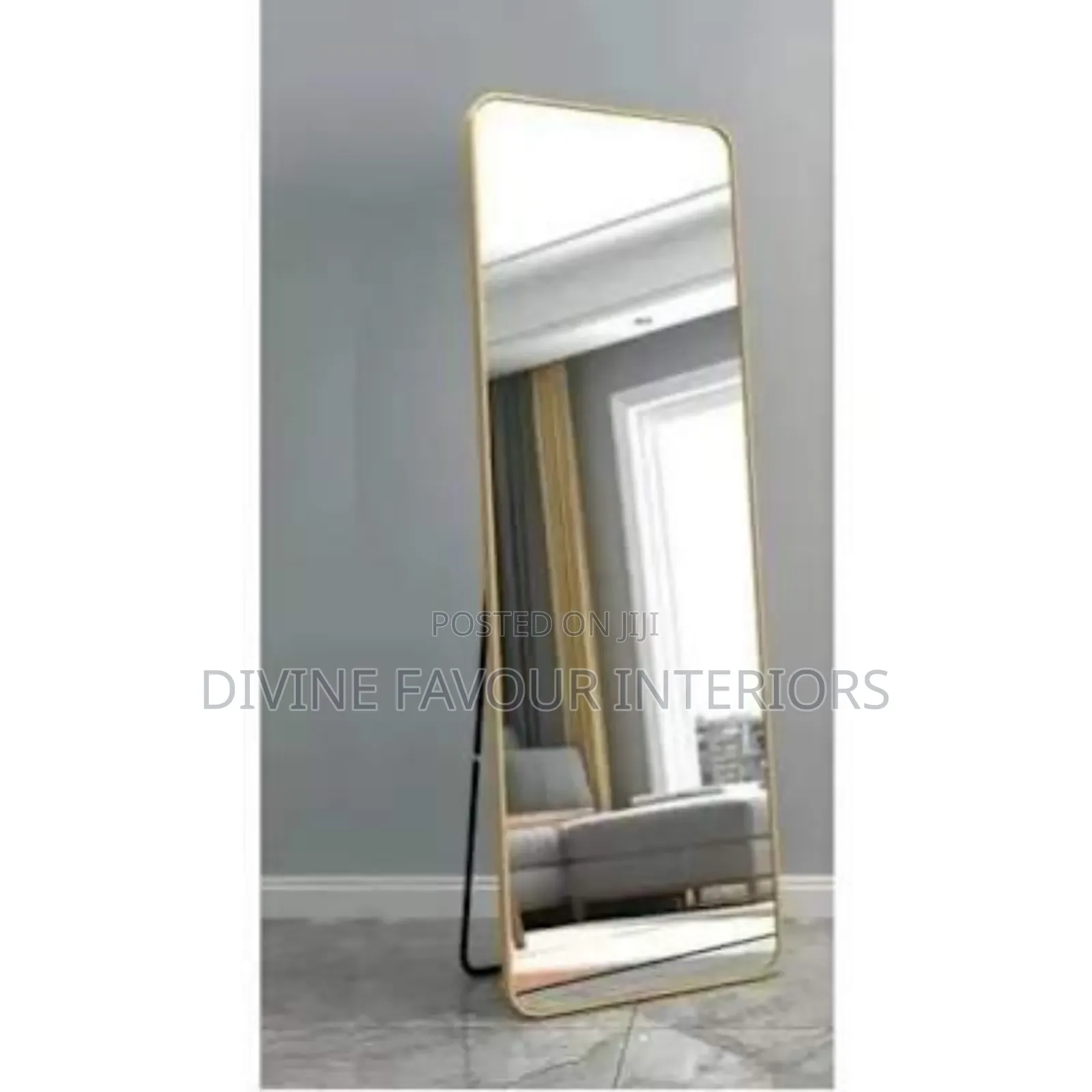Golden Frame Standing / Wall Mounted Mirror