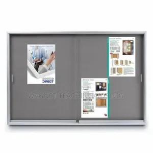 4x4feet Sliding Glass Notice Boards