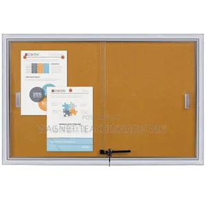 3x4feet Sliding Glass Notice Board