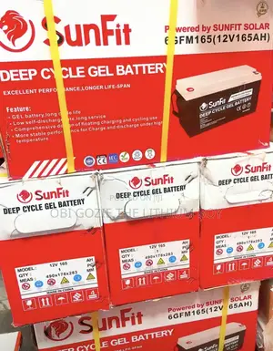 165ah 12v Sunfit Solar Gel Battery
