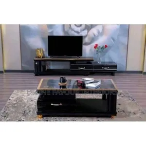 Tv Stand and Center Table - Black
