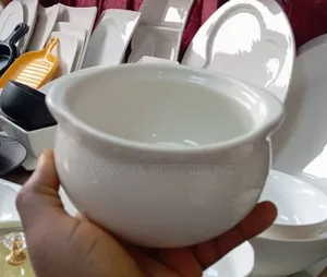 Big Size Ceramic Soup Bowls - 48pcs