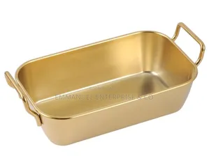 Stainless Steel Food Tray With Handle