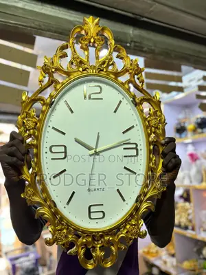 Victorian Wall Clock- Gold . A Statement Wall Clock