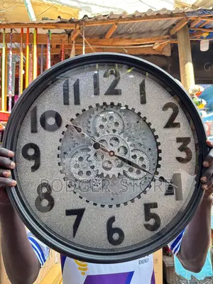 Glitter Clock With Rotor Gears . A High End Wall Clock .