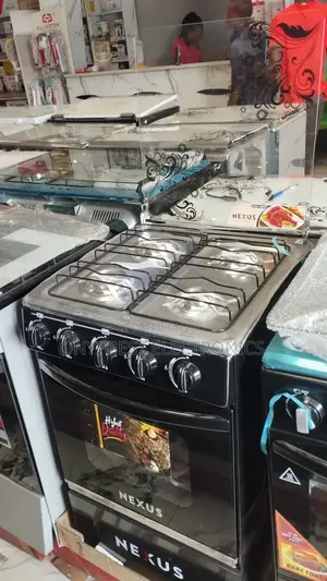 Nexus Gas Cooker 50x50 4 Gas Burner Black GCCR-Nx