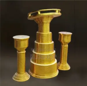Gold Stripped Pyramid Pulpit