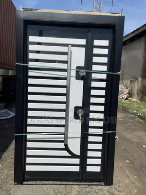 White 17 Step Security Luxury Door