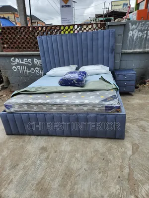 Quality Light Grey Simple Design 6by6 Bed.