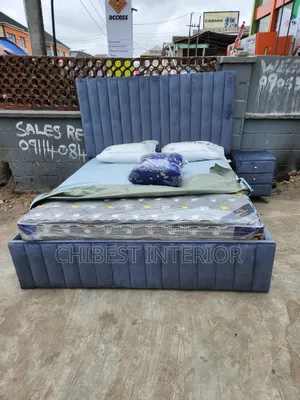 Grey Six by Six Upholstery Padded Bed