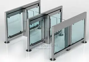 Slim Swing Gates Bi Directional Automatic Turnstiles Optical Barrier