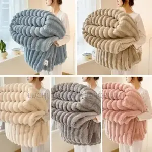 Luxuriously Soft Fluffy Fur Rabbit Blanket Available!