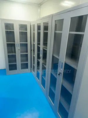 File Metal Glass Bookshelves
