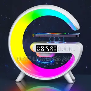 Smart G Shaped Led/Bt Speaker/ Wireless Phone Charger