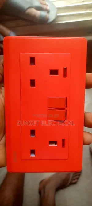 13amps Double Red Socket