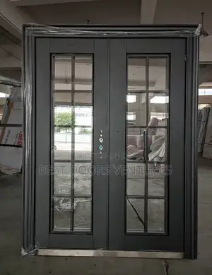 5ft by 7ft Copper Security Glass Door Grey Series