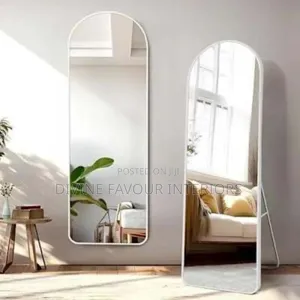 Standing/Wall Mounted Arch Dressing Mirror - White