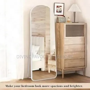 Standing/Wall Mounted Arch Dressing Mirror - White