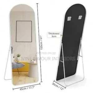 Standing/Wall Mounted Arch Dressing Mirror - White