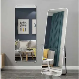 White Frame Standing / Wall Mounted Mirror