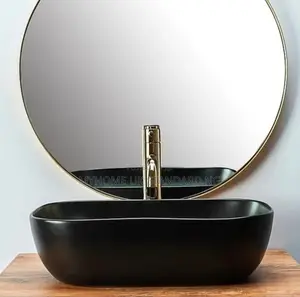 Black Square Counter Top Wash Hand Basin