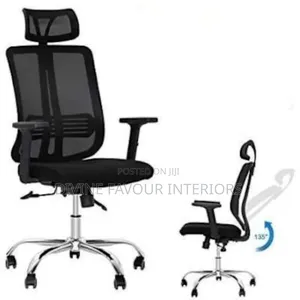 High Back Office Manager Chair- Black