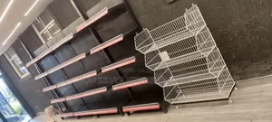 Single Black Supermarket Shelf