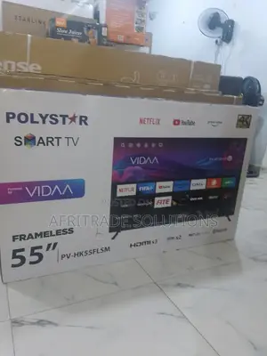Polystar Smart Tv – 55" Display With Wide Viewing Angle