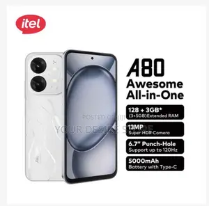 New Itel A80 128 GB White