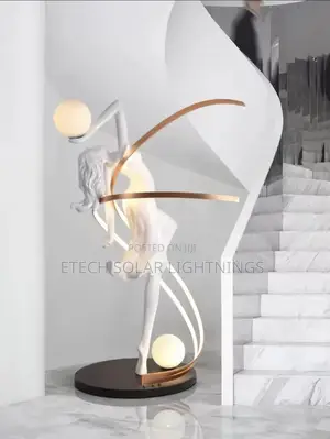 Italian Sculpture Abstract Humanoid Beauty Standing Lamp