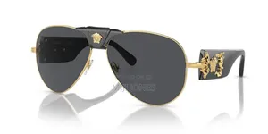 Versace Crested Aviator Sunglasses