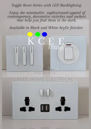 3 - Gang Luxury Acrylic Wall Switch