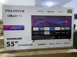 Polystar 55′′ Smart Tv – Built‐In Apps Pv‐Hk55flsm