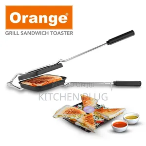 Aluminium Orange Grill Sandwich Toaster,