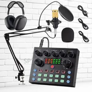 Full Kits Podcasts Condenser Microphone With Headphone