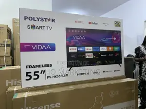 Polystar 55′′ Smart Led Tv – Dvbt2 Tuner Included