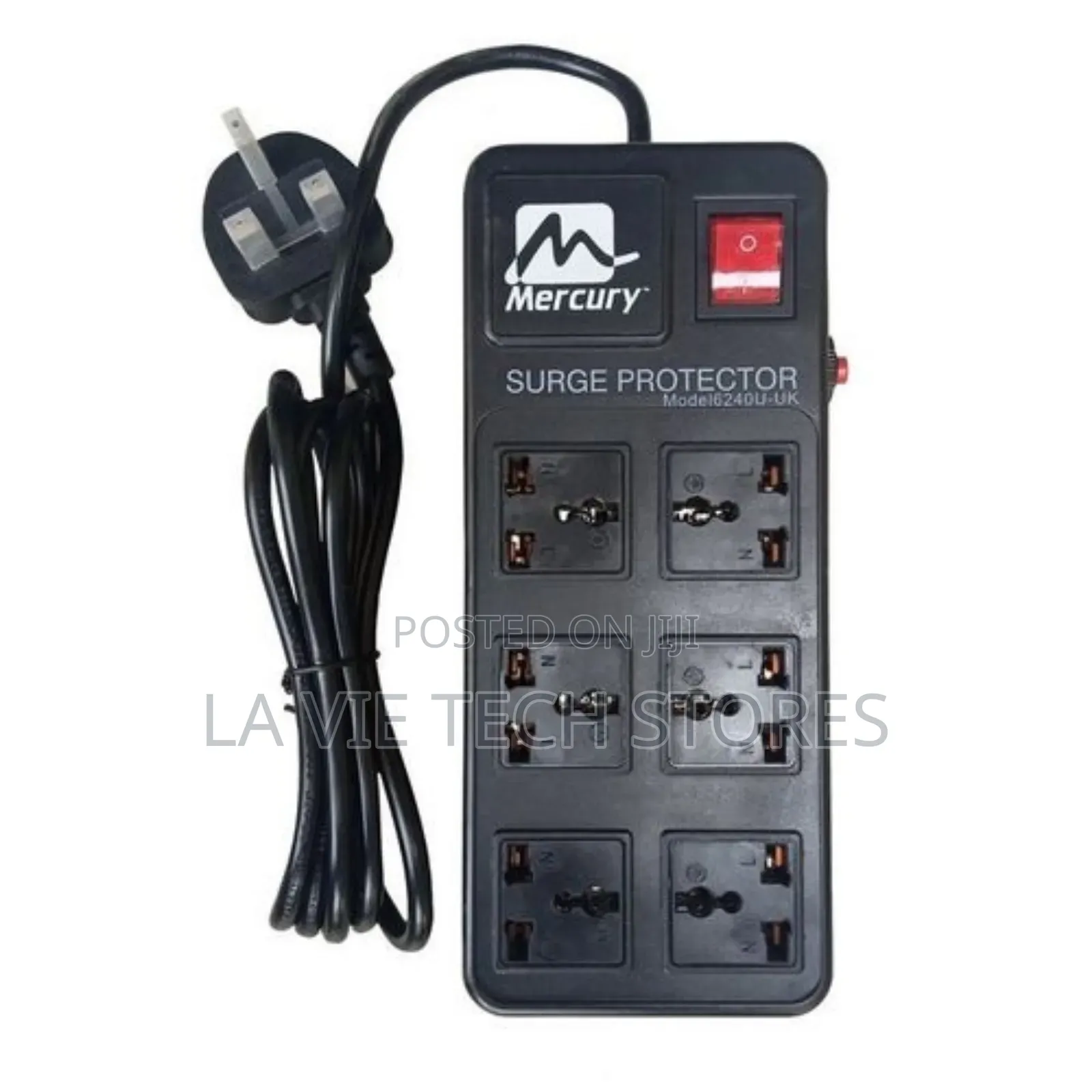 Mercury Surge Protector 6 Sockets