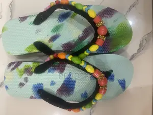 Colorful Beaded Slippers