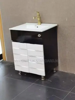 Modern Luxury Cabinet Basin White and Black