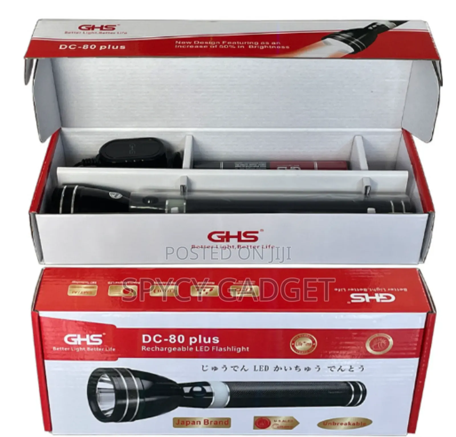 Super Bright Rechargeable Led Flashlight Ghs