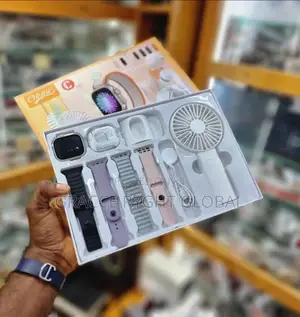 Smart Watch Earbud and Fan Set