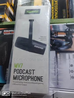 Podcast Shure Mic Mv7